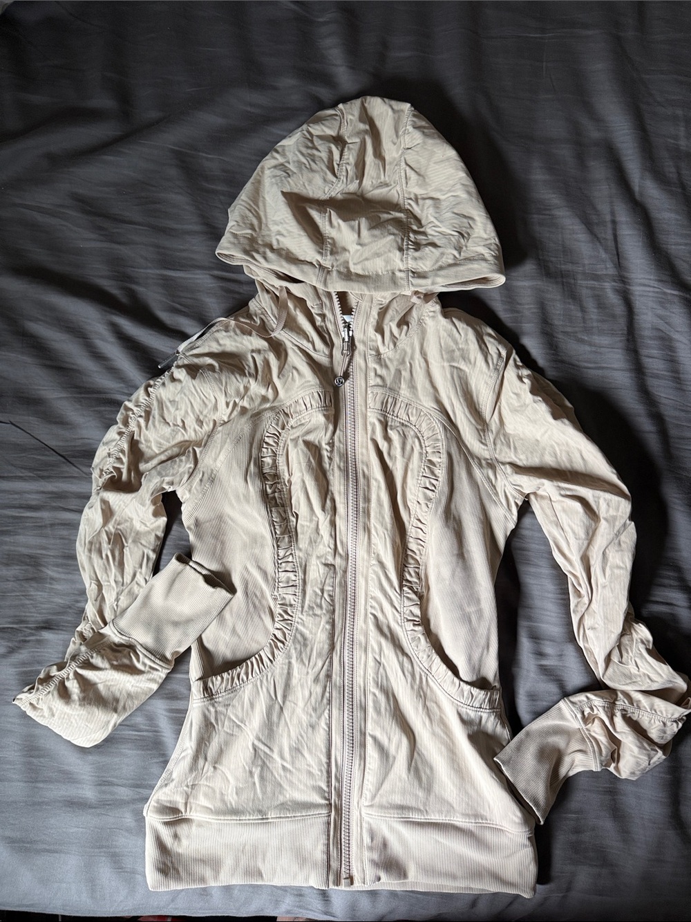 lululemon athletica Light Beige Reversible Hooded Jacket